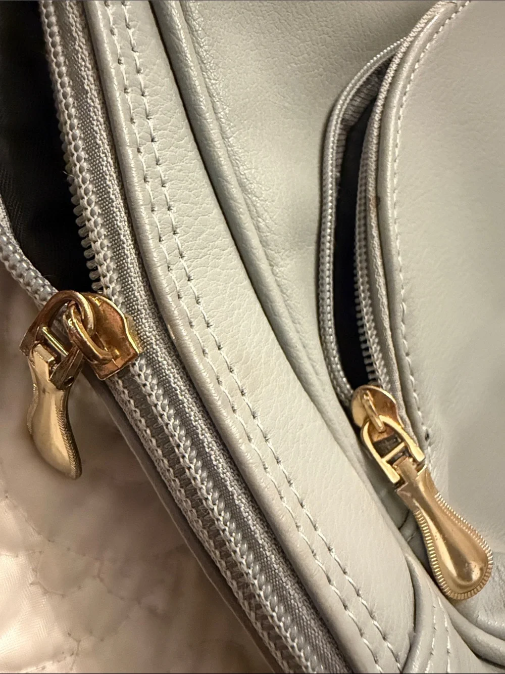 Nevenka Light Gray Women's Backpack Purse